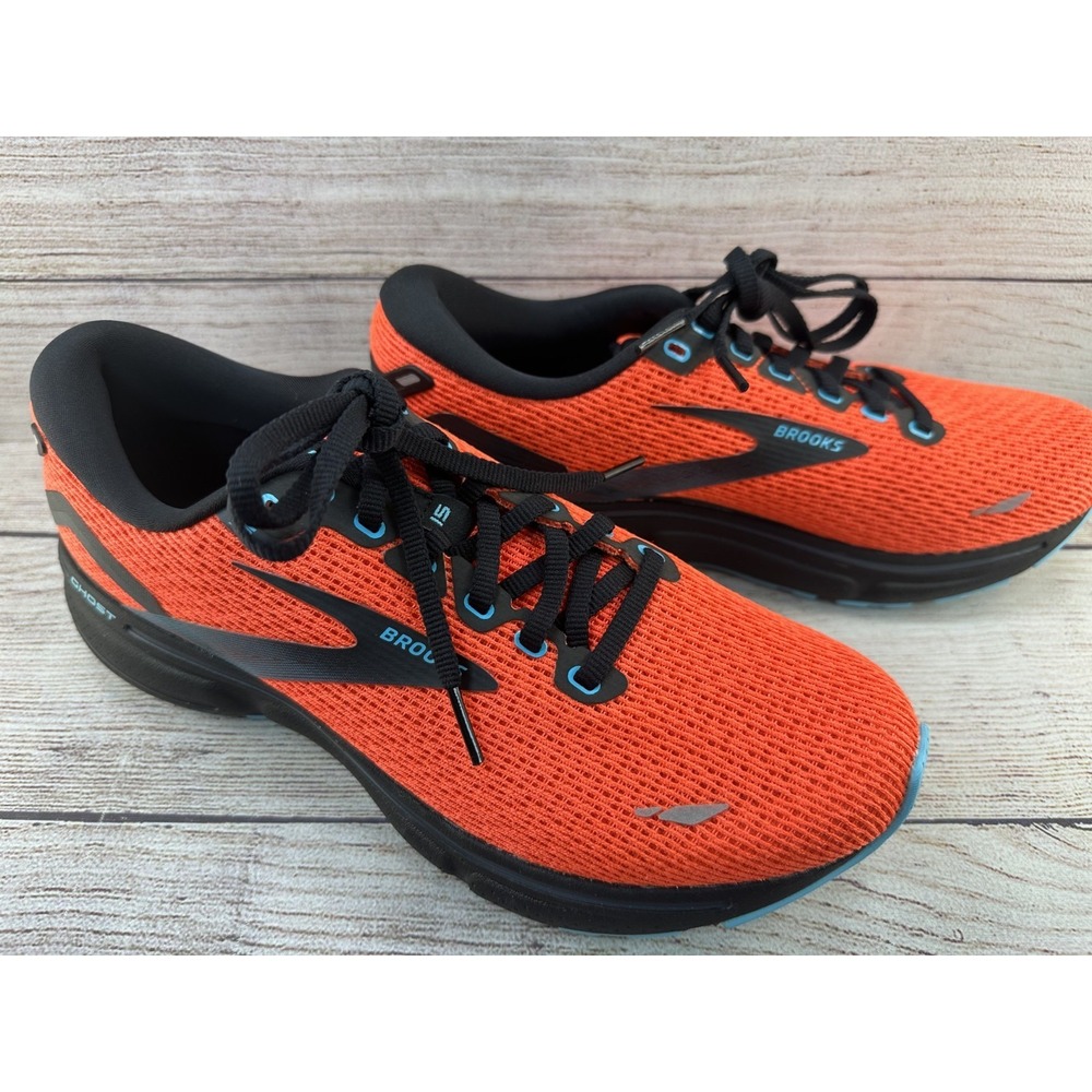 Brooks Ghost 15 Women's Orange Black Running Shoes Athletic Sneakers Size 8.5 B
